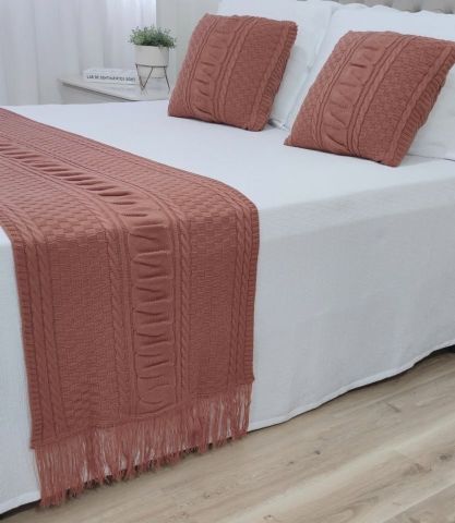 peseira em tricô 260x60 jade na cor matte king